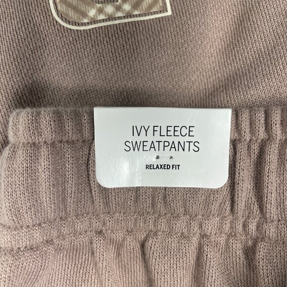 NWT - PINK Victoria's Secret - S - Ivy Fleece Sweatpants - High Rise Relaxed Fit - Picture 4 of 16